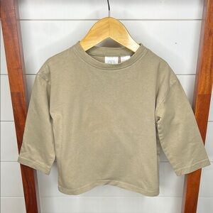 Zara Kids: Tan Long Sleeve Shirt